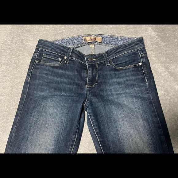PAIGE verdugo jegging size 29 dark wash mild distressing - Picture 2 of 9